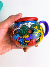 Load image into Gallery viewer, Beautiful Mexican Folk Art/Hand Painted Pottery Mug
