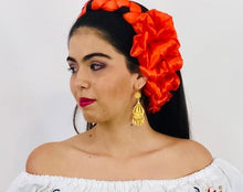 Load image into Gallery viewer, Braided Headband With Ruffles/Trenza Istmeña (Frida Style)
